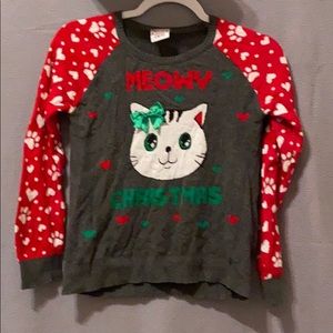 Cute girls Christmas sweater.  Size (L) 10/12